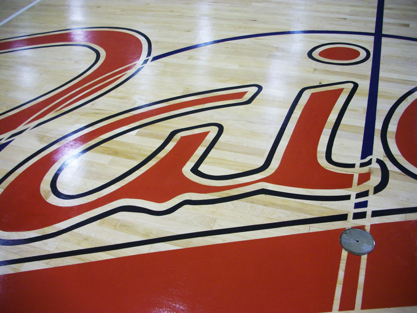 sports court cemter logo design