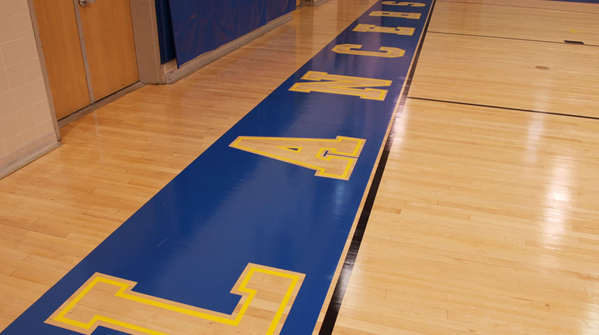 sports court endzone design